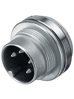 Binder - 09-0307-00-03 - Panel-mount plug, 680 series 3-pole Poles=3, 09-0307-00-03, Binder