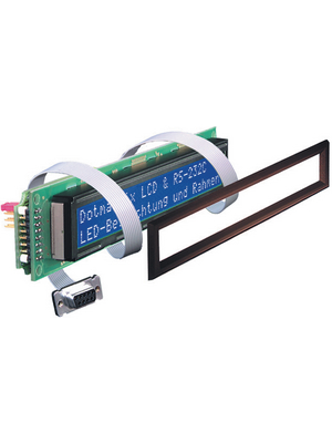 Electronic Assembly - EA SER202-NLWK - LCD, point display 5.55 mm 2 x 20, EA SER202-NLWK, Electronic Assembly