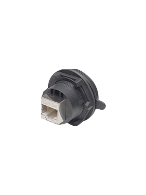 Bulgin - PX0833 - Appliance plug with RJ45 coupler Poles 8, PX0833, Bulgin