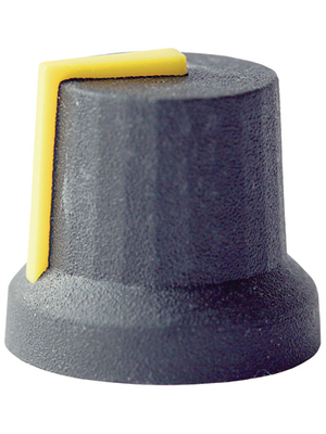 Cliff - CL170845CR - Instrument knob black 16.8 mm, CL170845CR, Cliff