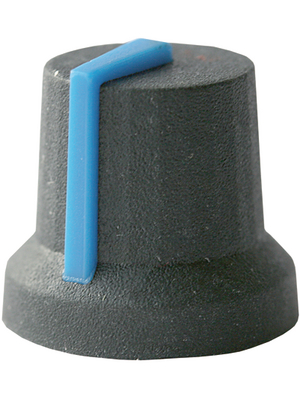 Cliff - CL170846CR - Instrument knob black 16.8 mm, CL170846CR, Cliff