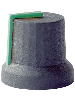 Cliff - CL170847CR - Instrument knob black 16.8 mm, CL170847CR, Cliff