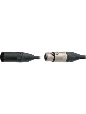 Contrik - NMKS6-BL - Audio cable XLR m - f 6.00 m black, NMKS6-BL, Contrik