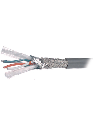 Belden - 9841NH - Field bus cable shielded   1 x 2 x0.20 mm2 Stranded tin-plated copper wire chrome, 9841NH, Belden
