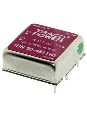 Traco Power - THN 20-2410WI - DC/DC converter 9...36 VDC 3.3 VDC, THN 20-2410WI, Traco Power