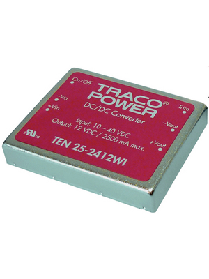 Traco Power - TEN 25-2411WI - DC/DC converter 10...40 VDC 5 VDC, TEN 25-2411WI, Traco Power