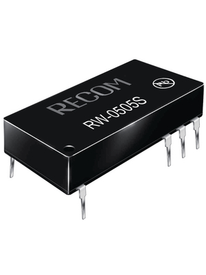 Recom - RW-1205S - DC/DC converter 12 VDC 5 VDC, RW-1205S, Recom