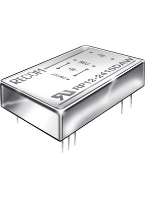 Recom - RP12-243.3SAW - DC/DC converter 9...36 VDC 3.3 VDC, RP12-243.3SAW, Recom