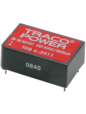 Traco Power - THB 6-1212 - DC/DC converter 9...18 VDC 12 VDC, THB 6-1212, Traco Power