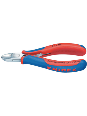 Knipex - 77 22 115 - Side-cutting pliers without bevel, 77 22 115, Knipex