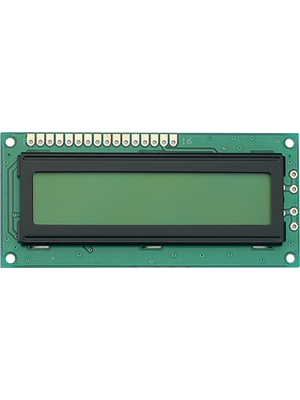 Display Elektronik - DEM 16101 SYH - Dot matrix LCD display 5.95 mm 1 x 16, DEM 16101 SYH, Display Elektronik