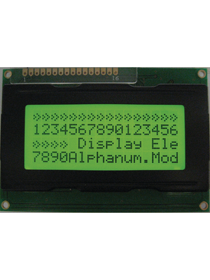 Display Elektronik - DEM 16481 SYH-LY-CYR22 - Dot matrix LCD display 4.75 mm 4 x 16, DEM 16481 SYH-LY-CYR22, Display Elektronik