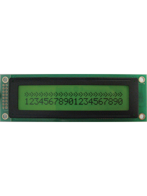 Display Elektronik - DEM 20231 SYH-PY-CYR22 - Dot matrix LCD display 5.55 mm 2 x 20, DEM 20231 SYH-PY-CYR22, Display Elektronik