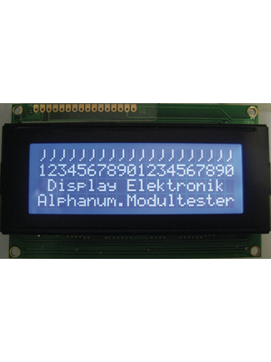 Display Elektronik - DEM 20485 SBH-PW-N - Dot matrix LCD display 4.75 mm 4 x 20, DEM 20485 SBH-PW-N, Display Elektronik