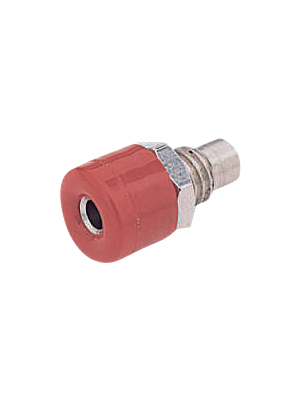 Donau - 2,6 MM ROT ZWERG-BUCHSE - Panel Socket, red, 2,6 MM ROT ZWERG-BUCHSE, Donau