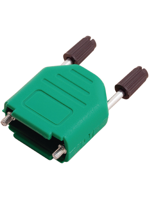 Encitech Connectors - DPPK15-G-K - D-Sub plastic hood 15P, DPPK15-G-K, Encitech Connectors