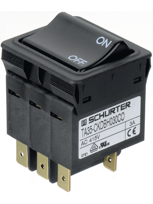 Schurter - 4435.0227 - Circuit-breaker, thermal 1 A, 4435.0227, Schurter