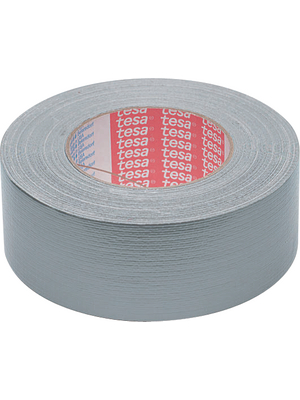 Tesa - 311932 4663 SILVER - Silver-grey fabric tape silver grey 48 mmx50 m, 311932 4663 SILVER, Tesa