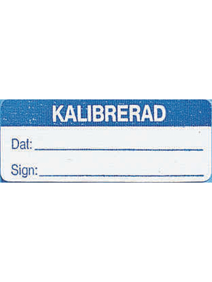 No Brand - KALIBRERAD 40X16 - Service label, KALIBRERAD 40X16, No Brand