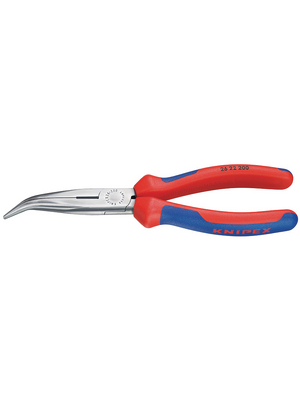 Knipex - 26 22 200 - Stork beak flat-nose pliers with cutter 200 mm, 26 22 200, Knipex