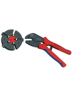 Knipex - 97 33 01 - Crimping pliers with magazine changer Plug connectors, cable lugs and wire end ferrules 0.5...6.0 mm<sup>2</sup> 0.5...6 mm2, 97 33 01, Knipex