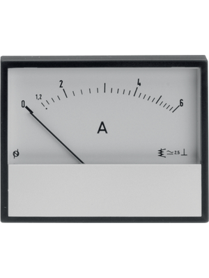 Mller & Weigert - RKN57,250MADC/AC - Analogue Display 57.5 x 46.5 mm 0.25 AAC/DC, RKN57,250MADC/AC, Mller & Weigert