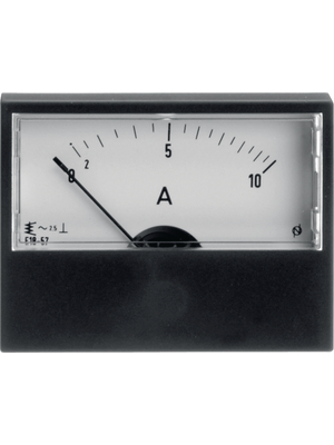 Mller & Weigert - RMN72,2.5ADC/AC - Analogue Display 72 x 56 mm 2.5 A AC/DC, RMN72,2.5ADC/AC, Mller & Weigert