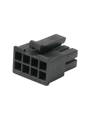 Molex - 43025-0800 - Female contact housing dual row Pitch3 mm Poles 2 x 4 Micro-Fit, 43025-0800, Molex