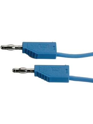 Staeubli Electrical Connectors - LK410-X 025CM BLUE - Test lead ? 4 mm blue 25 cm 1 mm2 CAT I, LK410-X 025CM BLUE, St?ubli Electrical Connectors