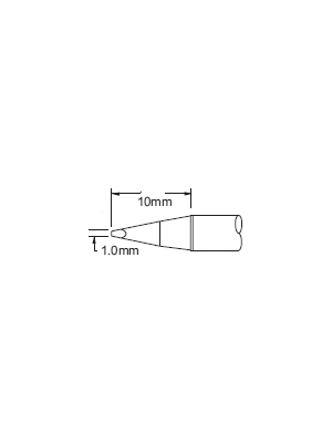 Metcal - PHT-750315 - Soldering tip Chisel 1.0 mm 390 C, PHT-750315, Metcal