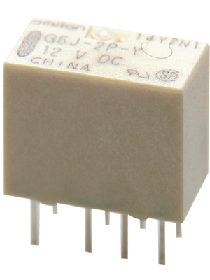 Omron Electronic Components - G6J-2P-Y 4,5VDC - Signal relay 4.5 VDC 138 Ohm 140 mW THD, G6J-2P-Y 4,5VDC, Omron Electronic Components