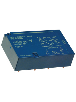 Panasonic - SFN4D-DC12V - PCB protection relay 12 VDC 390 mW, SFN4D-DC12V, Panasonic