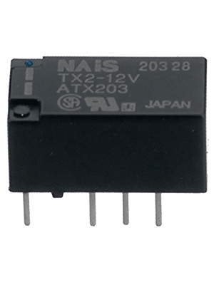 Panasonic - TX2-12V - Signal relay 12 VDC 1028 Ohm 140 mW THD, TX2-12V, Panasonic