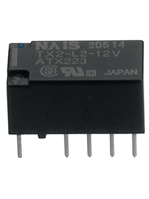 Panasonic - TX2-L2-5V - Signal relay 5 VDC 125 Ohm 200 mW THD, TX2-L2-5V, Panasonic