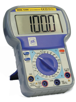 ICE Italy - MD5300 - Multimeter digital RMS 1999 digits 700 VAC 1000 VDC 10 ADC, MD5300, ICE Italy