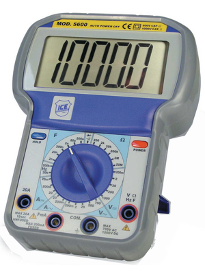 ICE Italy - MD5600 - Multimeter digital RMS 19999 digits 750 VAC 1000 VDC 10 ADC, MD5600, ICE Italy