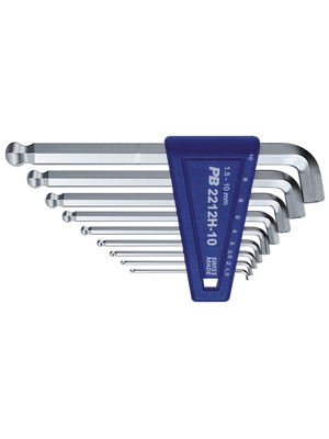 PB Swiss Tools - PB 2212H - Allen key set 1.5-2-2.5-3-4-5-6-8-10, PB 2212H, PB Swiss Tools