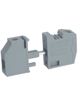 Phoenix Contact - HDFK 4 - Feed-through terminal block, grey Screw Connection 1P, HDFK 4, Phoenix Contact