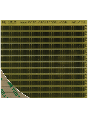 Roth Elektronik - RE1010 - 12 contact rails, self-adhesive, 2.54 mm pitch, RE1010, Roth Elektronik