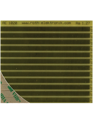 Roth Elektronik - RE1020 - 12 contact rails, self-adhesive, 1.27 mm pitch, RE1020, Roth Elektronik