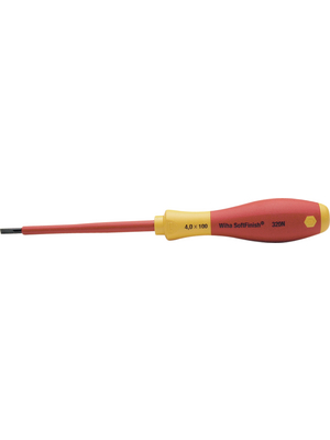 Wiha - 320N SF 3.5 X 100 - Screwdriver VDE Slotted 3.5x0.6 mm, 320N SF 3.5 X 100, Wiha