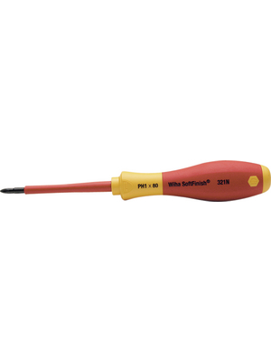 Wiha - 321N SF PH0 X 60 - Screwdriver VDE Phillips PH0, 321N SF PH0 X 60, Wiha