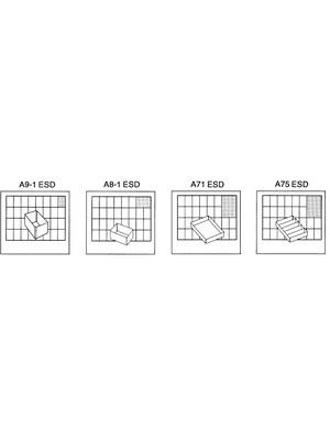 Raaco - A9-1 ESD - Compartment insert ESD 55 x 39 x 47 mm 55 x 39 mm, A9-1 ESD, Raaco