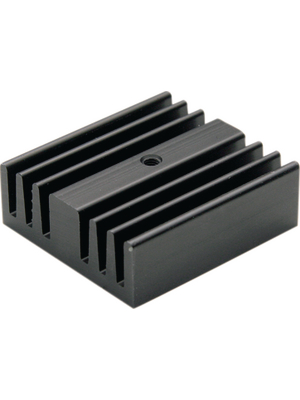 Fischer Elektronik - SK 126/ 37,5/ SA 220 - Heat sink 37.5 mm 6.5 K/W black anodised, SK 126/ 37,5/ SA 220, Fischer Elektronik