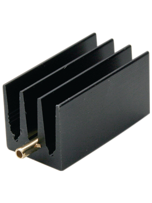 Fischer Elektronik - SK 437/ 30/ STS - Heat sink 30 mm 22 K/W black anodised, SK 437/ 30/ STS, Fischer Elektronik