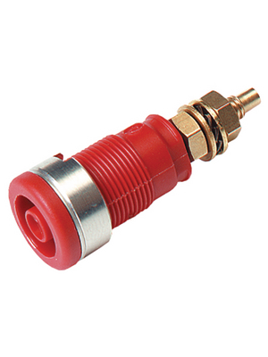 SKS Kontakttechnik - SEB 2600 G M4 RED - Safety socket ? 4 mm red CAT III N/A, SEB 2600 G M4 RED, SKS Kontakttechnik