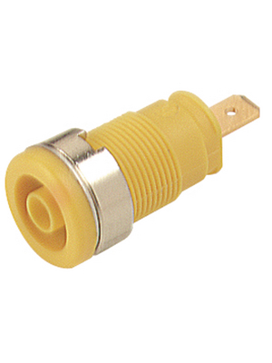 SKS Kontakttechnik - SEB 2610 F4,8 YELLOW - Safety socket ? 4 mm yellow CAT III N/A, SEB 2610 F4,8 YELLOW, SKS Kontakttechnik