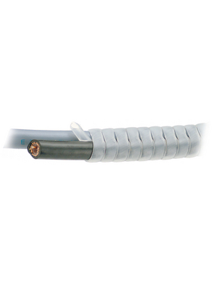 RND Cable - RND 465-00198 - Spiral wrap tubing 9...32 mm white, RND 465-00198, RND Cable