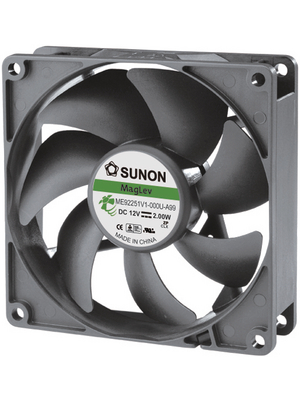 Sunon - ME92251V1-0000-A99 - Axial fan DC 92 x 92 x 25 mm 51.5 m3/h 12 VDC 2.0 W, ME92251V1-0000-A99, Sunon