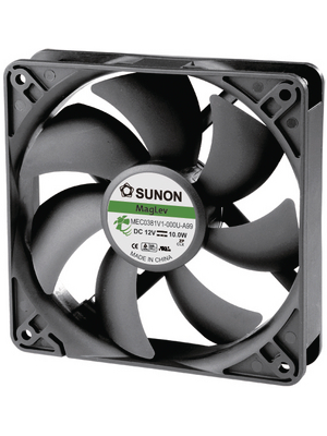 Sunon - MEC0381V1-000U-A99 - Axial fan DC 120 x 120 x 38 mm 138 m3/h 12 VDC 10 W, MEC0381V1-000U-A99, Sunon